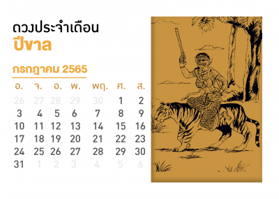 เดือนกรกฎาคม คนที่เกิดปีขาล 2567