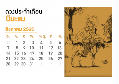 เดือนสิงหาคม คนที่เกิดปีมะแม 2567