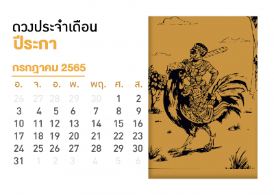 เดือนกรกฎาคม คนที่เกิดปีระกา 2567