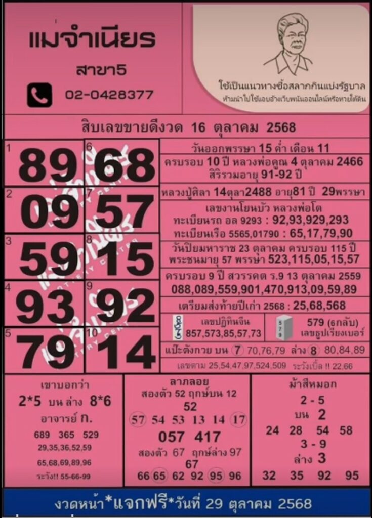 หวยแม่จำเนียร