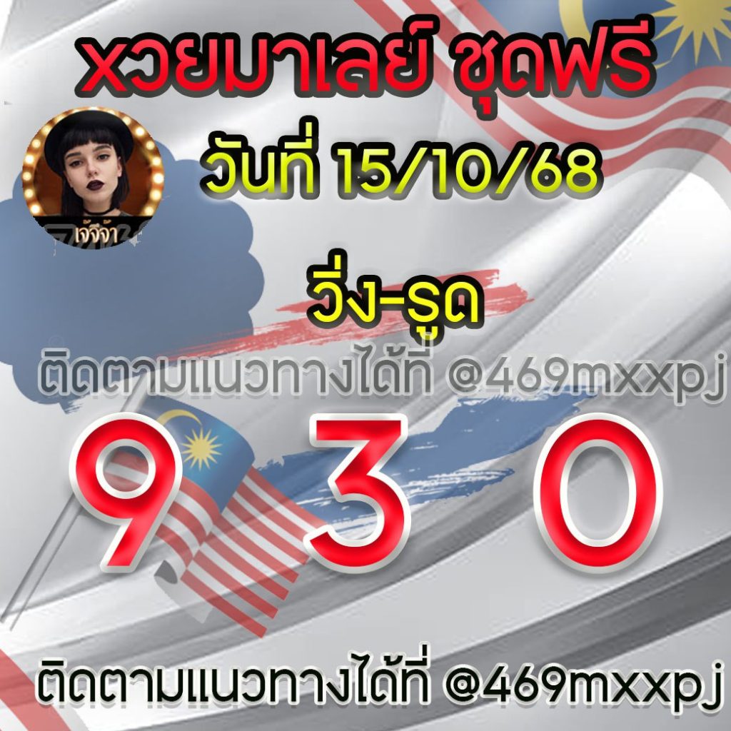 แนวทางหวยมาเลย์ เจ๊จีจ้า