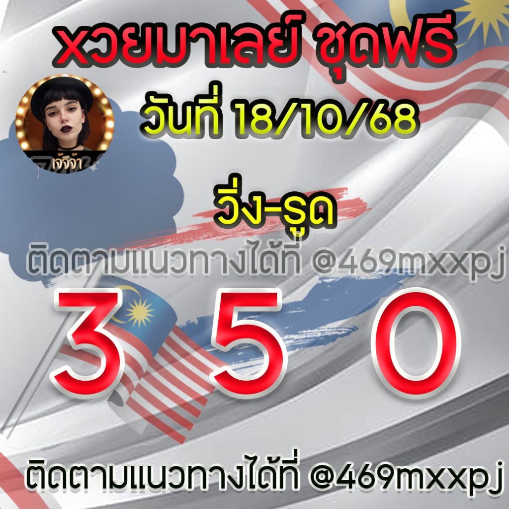 แนวทางหวยมาเลย์ เจ๊จีจ้า